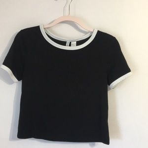 Black crop top